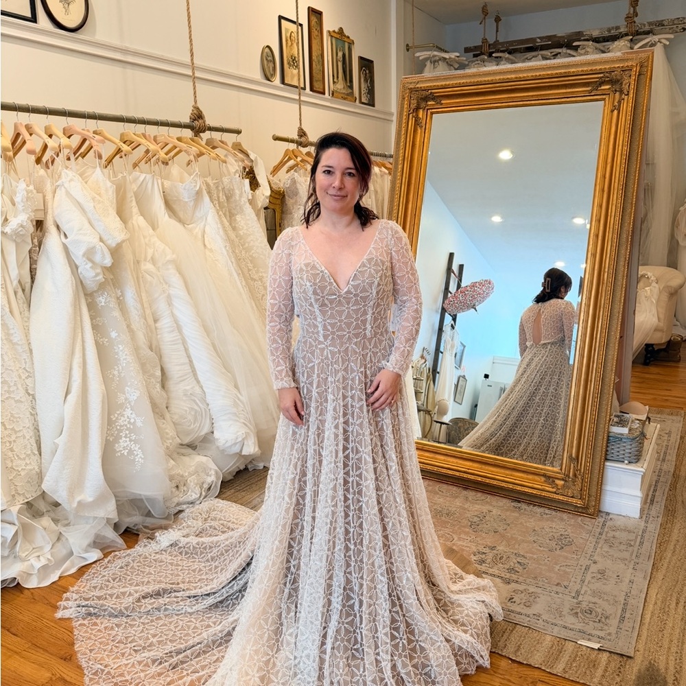 Unique beaded wedding dress